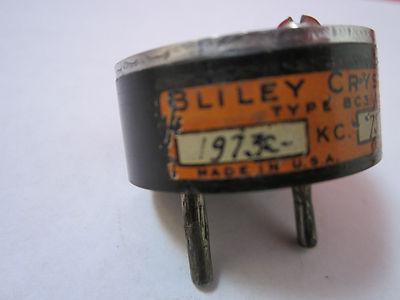 VINTAGE QUARTZ CRYSTAL RADIO HAM BLILEY BC3 1973 KC FREQUENCY AS IS BIN#17