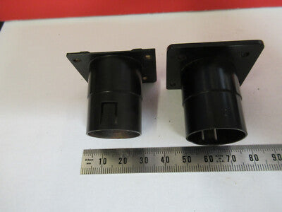 Ernst Leitz Wetzlar Brass Pair Ocular Holder Head Microscope Part