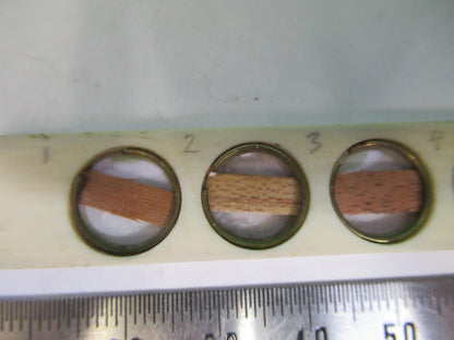 ANTIQUE PREPARED SLIDE IN BONE RARE UK MICROSCOPE PART AS PICTURED X6-A-68