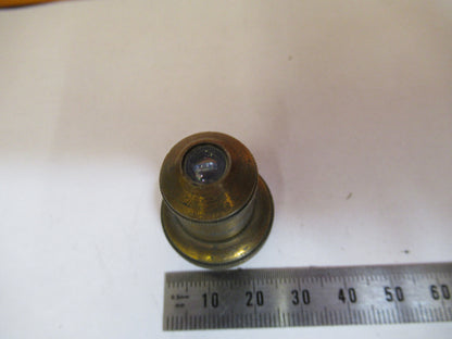 ANTIQUE  BRASS BAUSCH LOMB OBJECTIVE 2/3 MICROSCOPE PART AS PICTURED S4-B-39