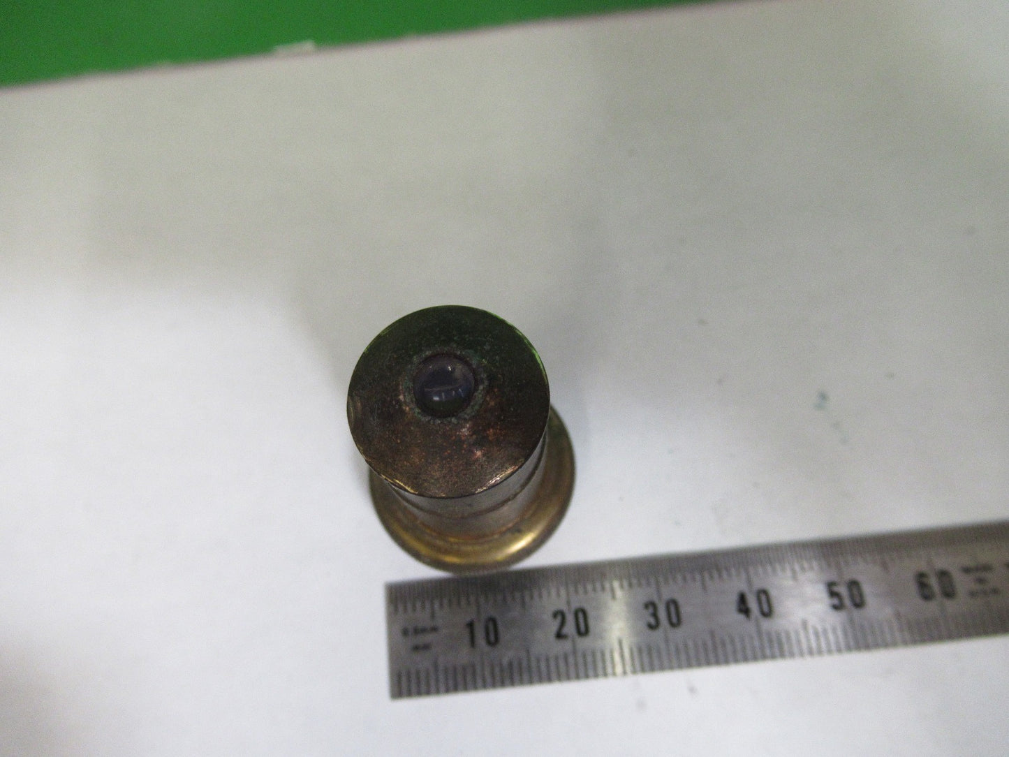 ANTIQUE BRASS SPENCER OBJECTIVE 16mm 10X MICROSCOPE PART AS PICTURED X3-B-96