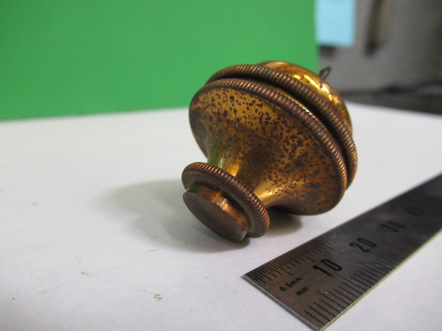 BAUSCH LOMB ANTIQUE BRASS SPRING ADJUST MICROSCOPE PART AS PICTURED Y4-FT-84