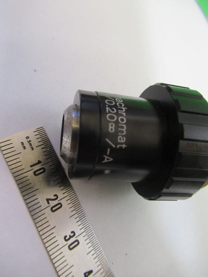 ZEISS JENA OBJECTIVE INFINITY 10X PLANACHROMAT GERMANY MICROSCOPE PART z1-b-53