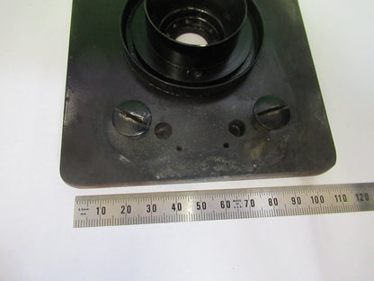 BAUSCH LOMB  STAGE TABLE ANTIQUE MICROSCOPE PART OPTICS AS PICTURED &F3-B-63