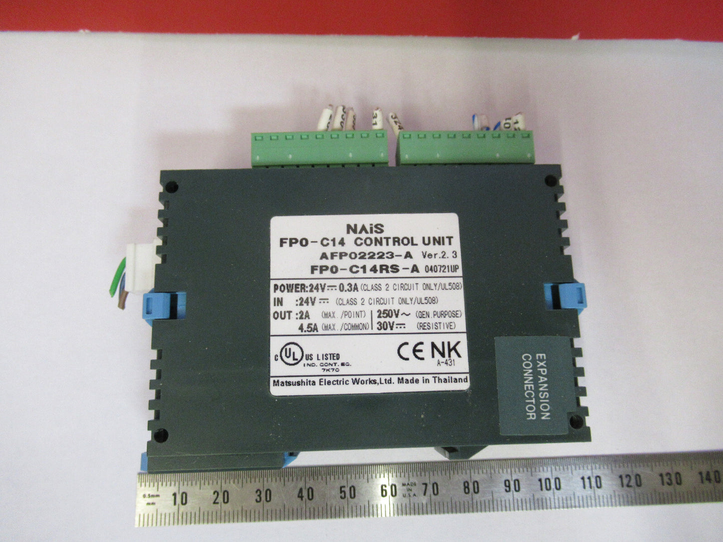 NAIS FPO-C14 CONTROL UNIT 24V  AS PICTURED Q5-B-48