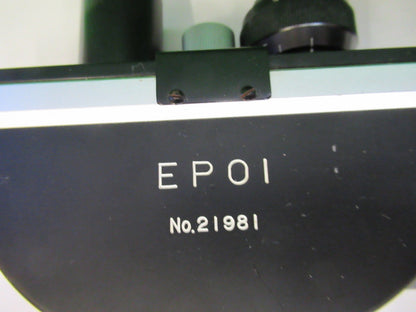 EPOI JAPAN BINOCULAR HEAD OPTICS MICROSCOPE PART AS PICTURED T4-B-22