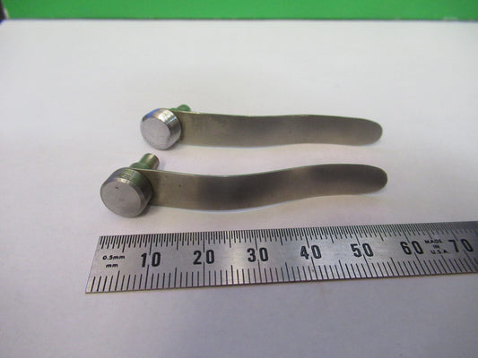 Bausch & Lomb Pair Clips Stage Microscope Part