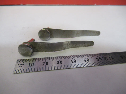 Antique Spencer Lens Co. American Optical Co. Old Pair Clips Microscope Part
