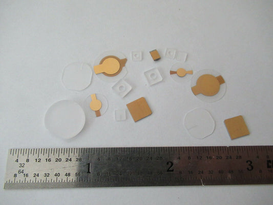 LOT BLANK PIEZOELECTRIC QUARTZ CRYSTAL X- Y- YX-CUT PIEZO SENSOR AS PIC #F5-A-59