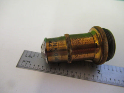 ANTIQUE SPENCER BUFFALO BRASS OBJECTIVE 44X MICROSCOPE PART AS PICTURED &80-A-15