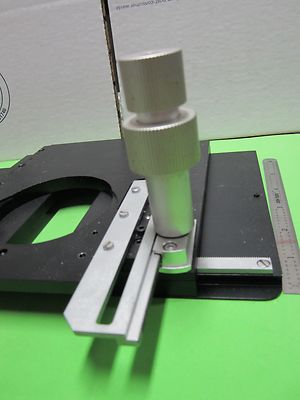 MICROSCOPE PART STAGE MICROMETER LEITZ WETZLAR GERMANY ORTHOPLAN  BIN#50-02