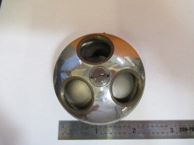 ANTIQUE UNKNOWN NOSEPIECE MICROSCOPE PART AS PICTURED &7B-B-36