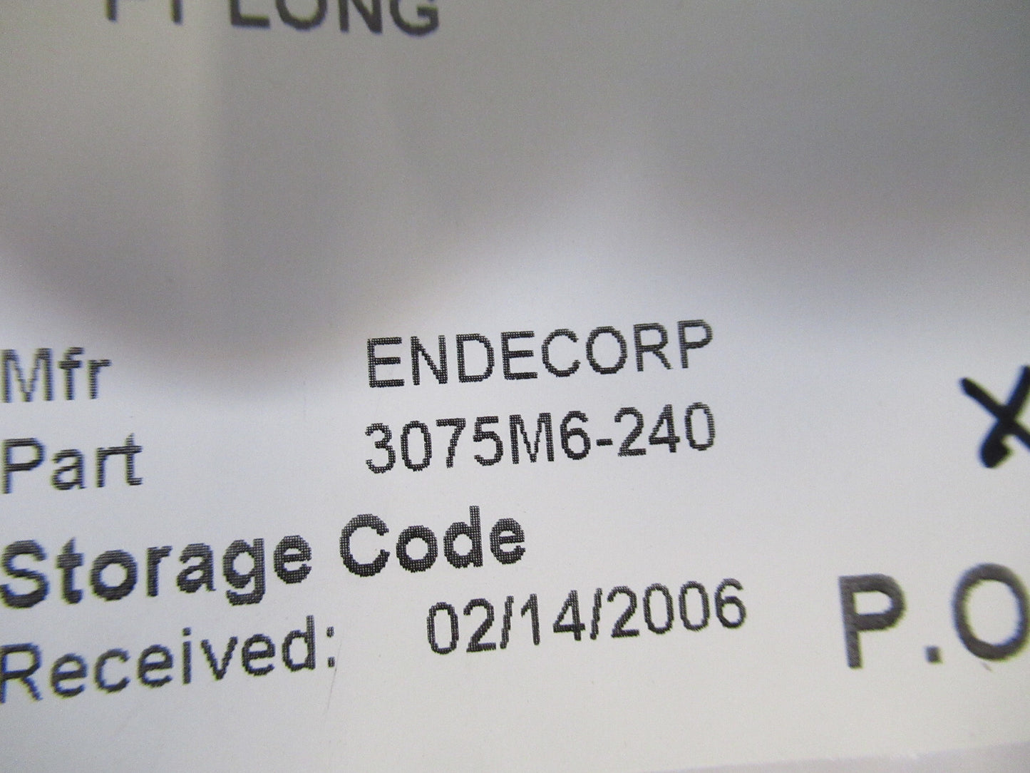 MEGGITT ENDEVCO HARDLINE CABLE 3075M6-240 for ACCELEROMETER AS PICTURED X6-A-124