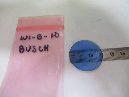 Glass Blue Filter for Antique Emil Busch A.g. Microscope Part