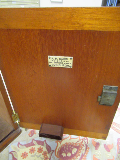 Empty Wood Cabinet for Antique Watson UK 1890s Microscope Part