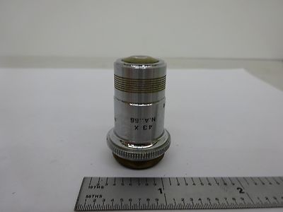 Microscope Part Spencer Lens Co. American Optical Co. Objective 43X American Optics BIN47