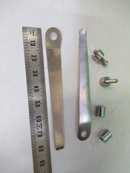 AMSCOPE PAIR CLIPS STAGE ASSEMBLIES STEREO MICROSCOPE PART AS PICTURED 82-A-82