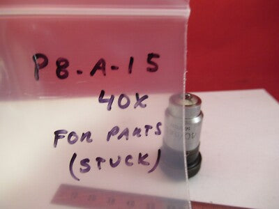 For Parts ZEISS WINKEL OBJECTIVE 40X /160 OPTICS MICROSCOPE AS PICTURED &P8-A-15
