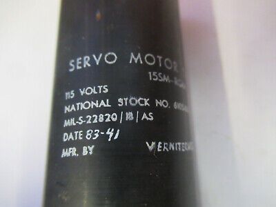 SERVO MOTOR AIRCRAFT TACHOMETER GENERATOR NSN 6105-00-728-0252   AS PIC &A7-B-33