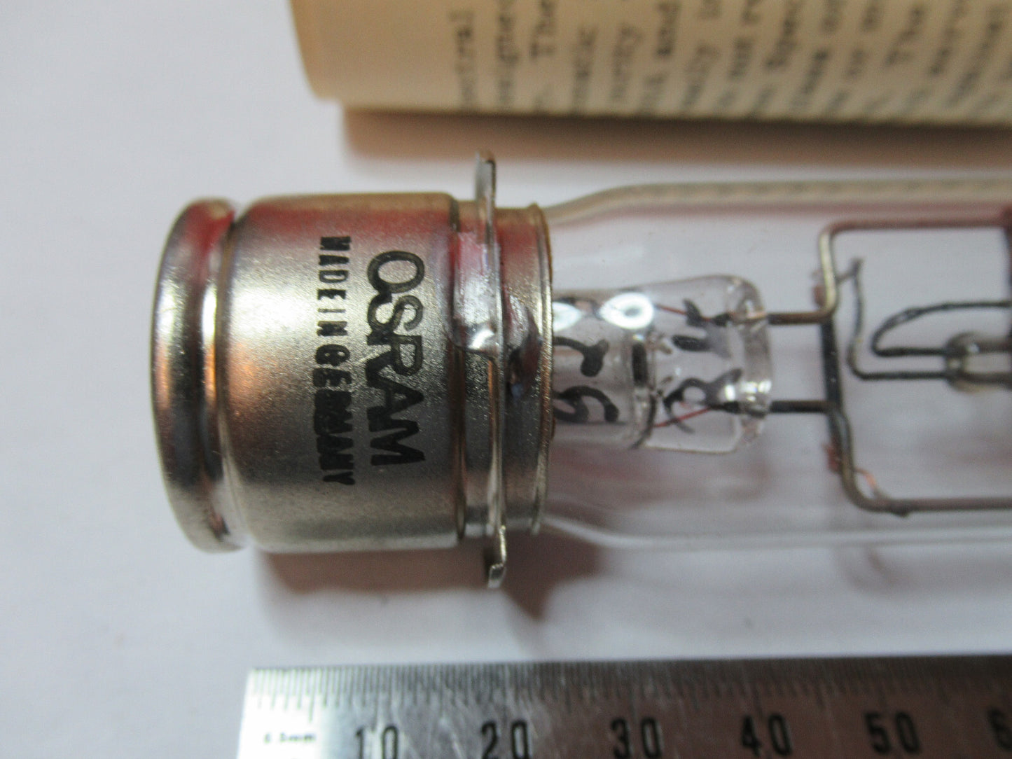 OPTICAL OSRAM GERMANY Rb RUBIDIUM SPECTRAL LAMP OPTICS  AS PICTURED X8-FT-75