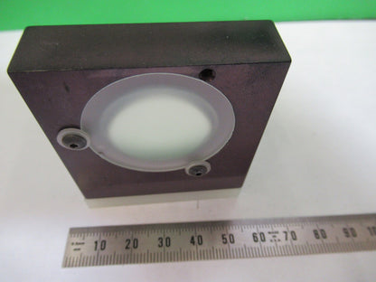 OLYMPUS JAPAN MOUNTED LENS DIFFUSER OPTICS MICROSCOPE PART AS PICTURED T6-B-11