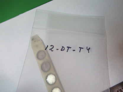 ANTIQUE SLIDE SPECIMEN made in BONE RARE MICROSCOPE PART AS PICTURED 12-DT-T4