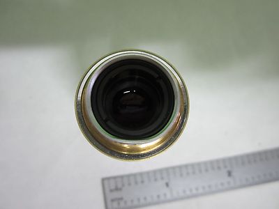 FOR PARTS MICROSCOPE PART OBJECTIVE  LEITZ [BENT THREAD] OPTICS AS IS S9-29