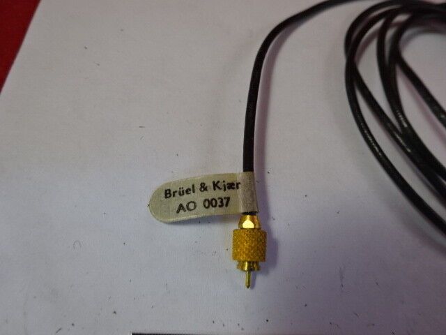 LOW NOISE CABLE AO 0037 for BRUEL KJAER DENMARK ACCELEROMETER AS IS #94-48