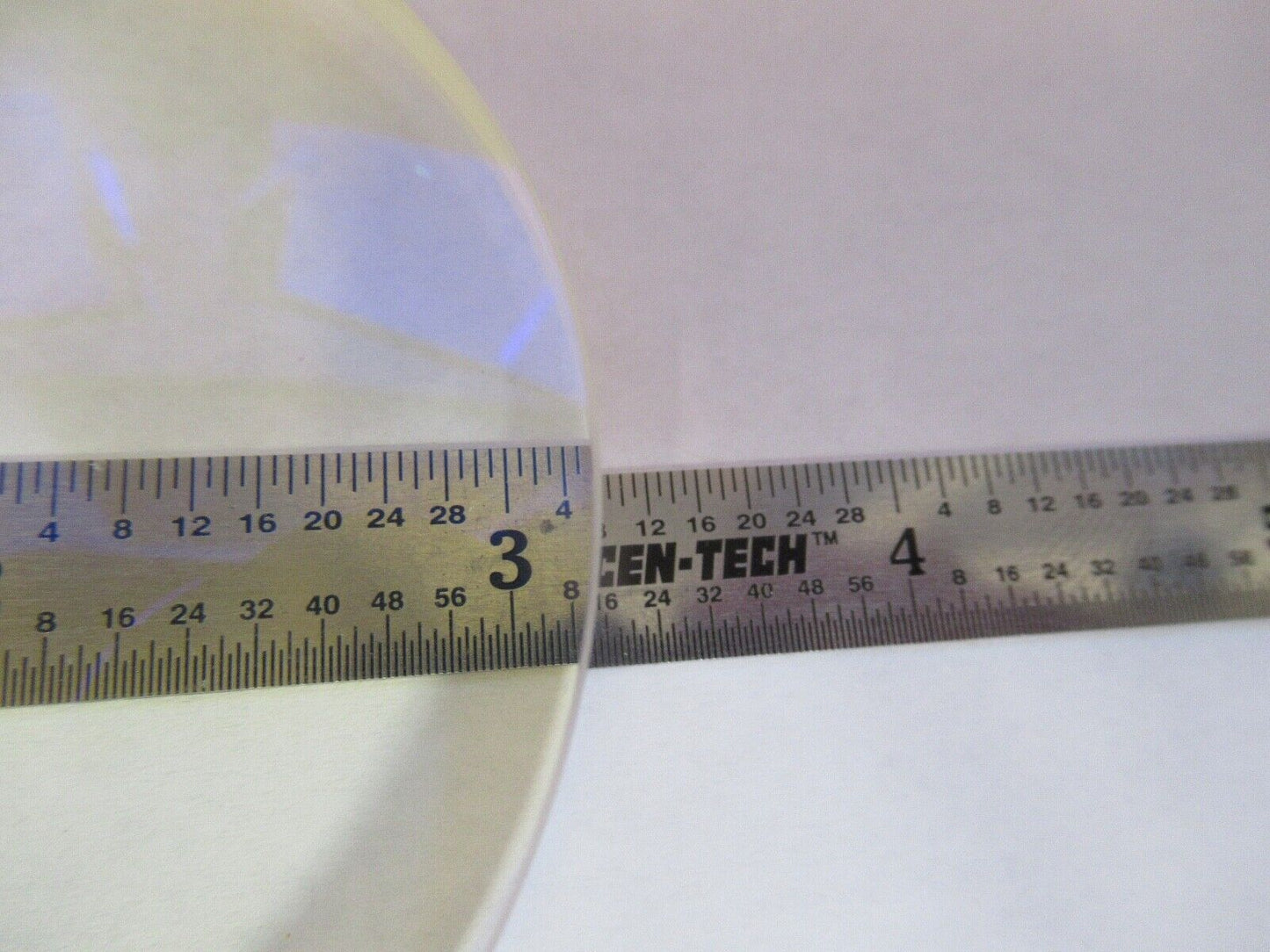 OPTICAL FLAT LARGE BI CONVEX GLASS LENS LASER OPTICS AS PICTURED &27-A-52