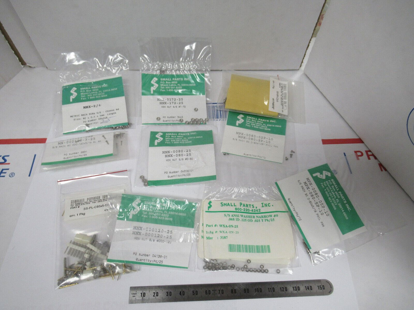 LOT MINI HARDWARE PARTS screws nuts etc KIMBALL PHYSICS AS PICTURED W1-A-42