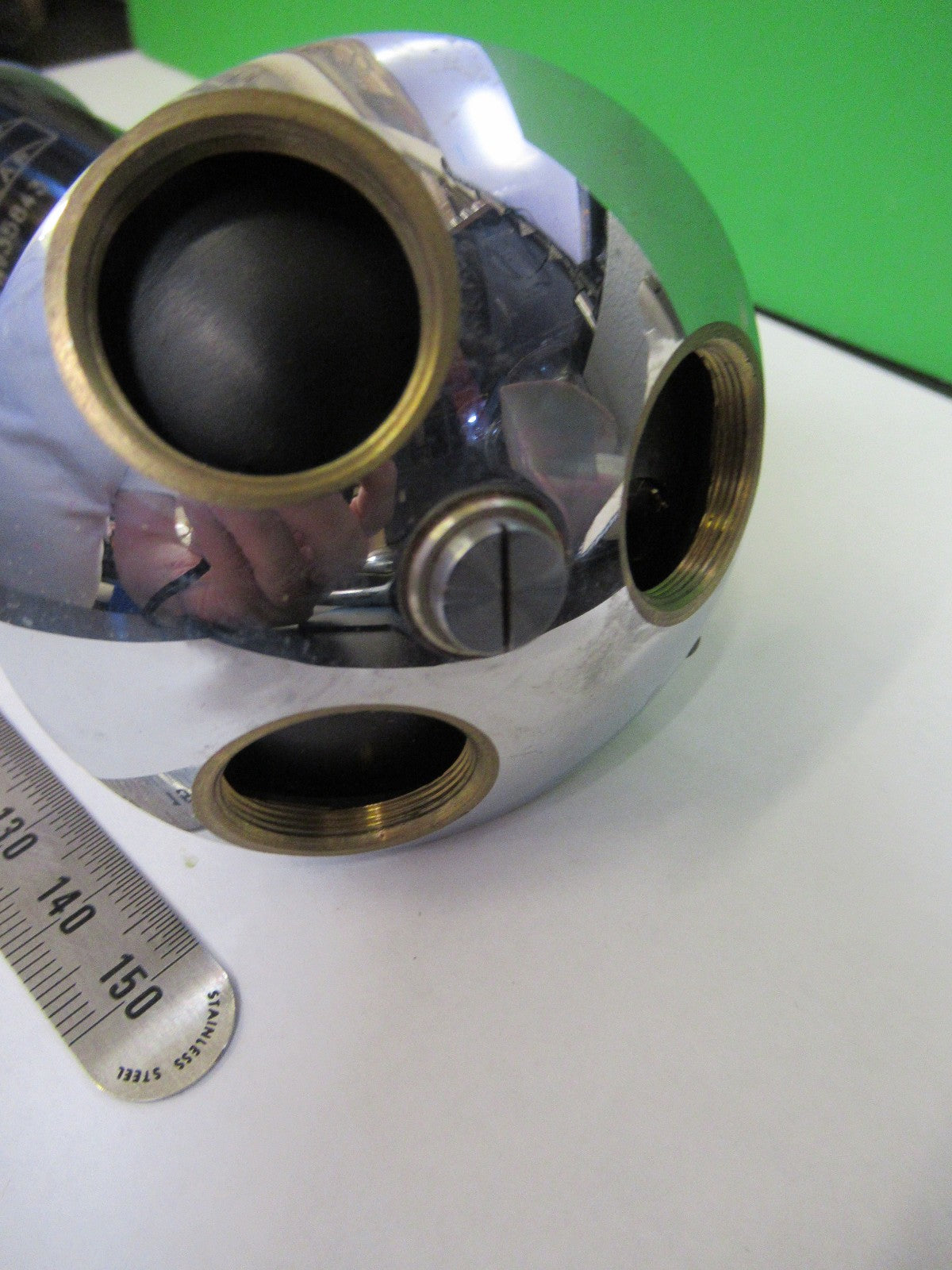 ANTIQUE SEIBERT WETZLAR tubus + nosepiece MICROSCOPE PART AS PIC U9-A-12