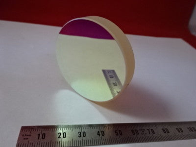 OPTICAL FLAT ZERODUR 75mm DIA DICHROIC MIRROR 1/10 wave LASER OPTICS &6-A-42