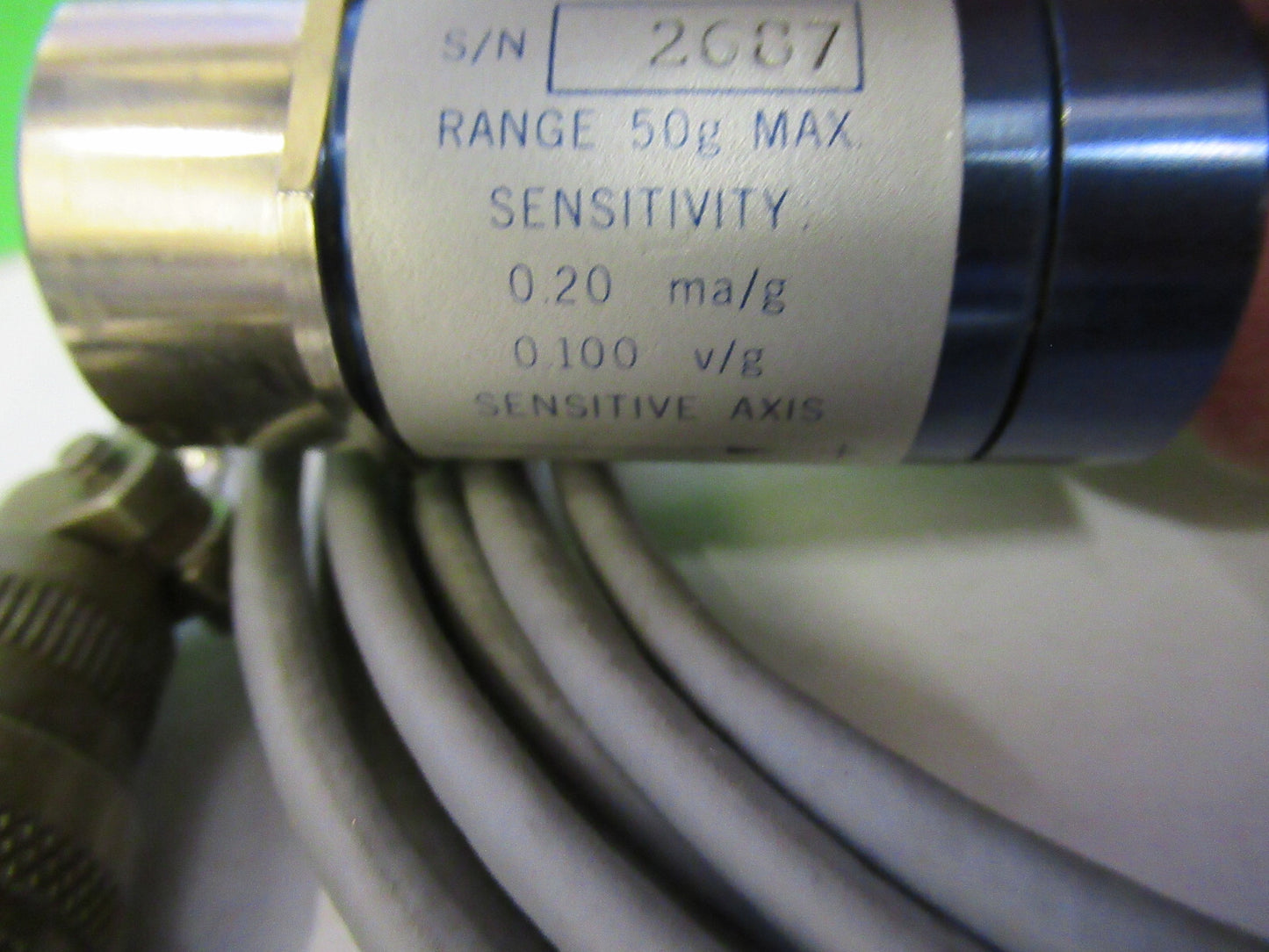 KISTLER ACCELEROMETER SERVO SENSOR  305A RARE AS PICTURED S1-B-43