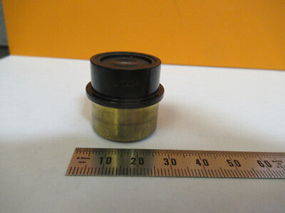 LEITZ WETZLAR L1204 BRASS MOUNT LENS OPTICS MICROSCOPE PART AS PICTURED #P6-A-10