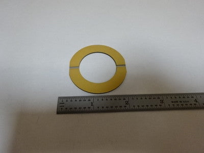 LARGE QUARTZ SINGLE CRYSTAL LOAD CELL PIEZOELECTRIC BLANK GOLD COAT PIEZO #AL-32