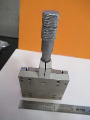 LINE TOOL POSITIONING STAGE MODEL E MICROMETER SCREW AS PICTURED &FT-1-A-46