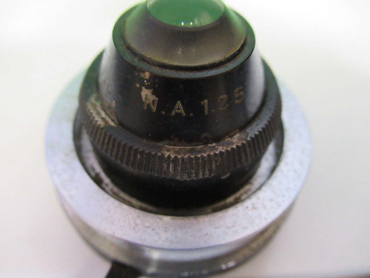 SPENCER AO ANTIQUE CONDENSER +IRIS OPTICS MICROSCOPE PART AS PICTURED 80-B-17