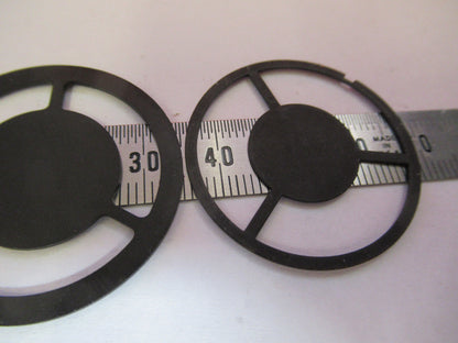 DARK FILED RINGS BAUSCH LOMB  OPTICS MICROSCOPE PART AS PICTURED &S9-A-19