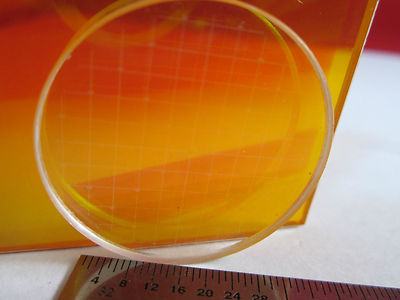 OPTICAL LENS WINDOW WITH RETICLE TARGET GRILL LASER OPTICS BIN#3K-44