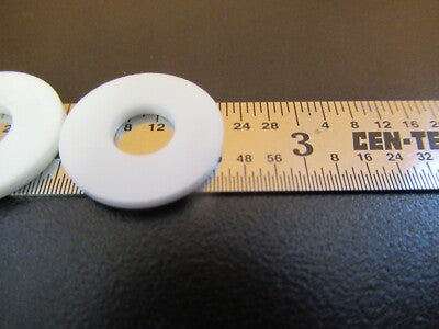 LOT 4 EA ALUMINA CERAMIC WASHERS HIGH TEMPERATURE PARTS AS PICTURED &A3-B-51