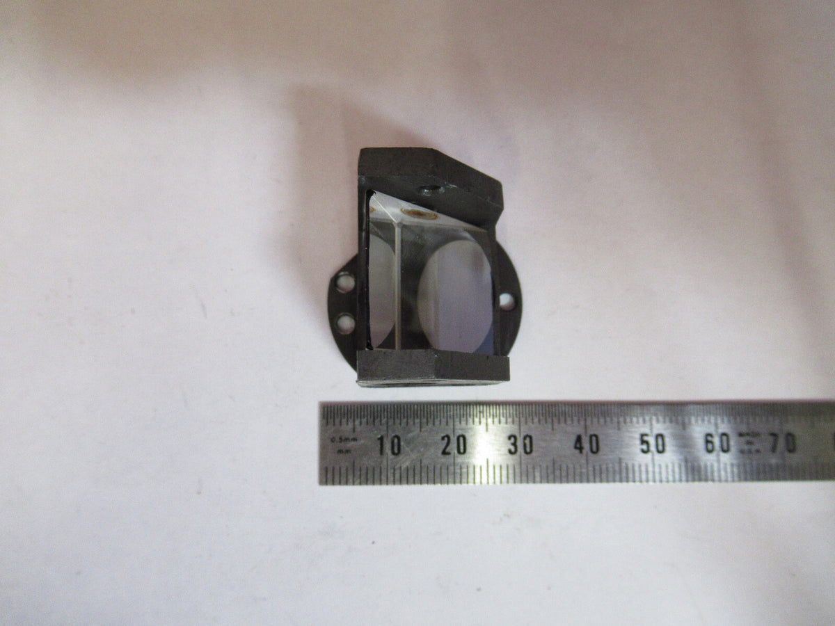 ANTIQUE BAUSCH LOMB OPTICS GLASS PRISM MICROSCOPE PART AS PICTURED S4-B-110