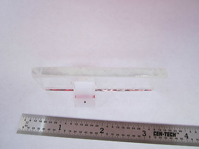 OPTICAL PRISM ATTACHED TO GLASS SLAB ?? LASER OPTICS BIN #7C