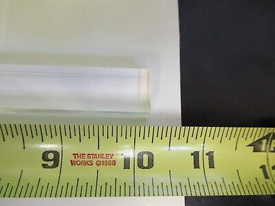 OPTICAL LARGE BK7 GLASS RECTANGULAR BAR NICE LASER OPTICS AS PICTURED &79-A-12