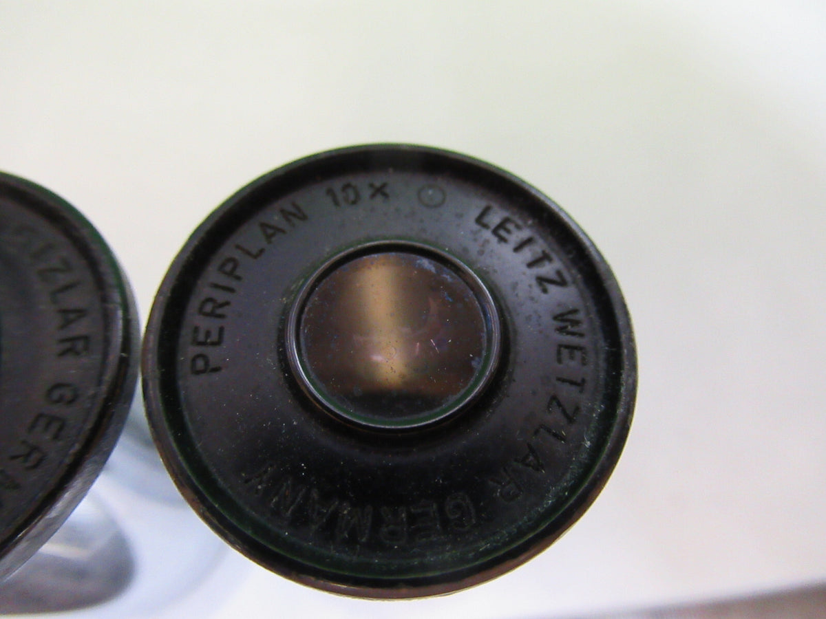 LEITZ WEZTLAR PAIR EYEPIECES 10X OPTICS MICROSCOPE PART AS PICTURED X4-A-34