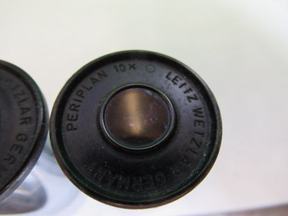 LEITZ WEZTLAR PAIR EYEPIECES 10X OPTICS MICROSCOPE PART AS PICTURED X4-A-34