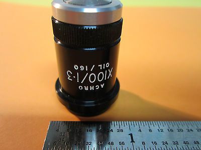 MIKROSKOP TEIL OBJEKTIV BECK LONDON ACHRO 100X OPTICS BIN#9-29