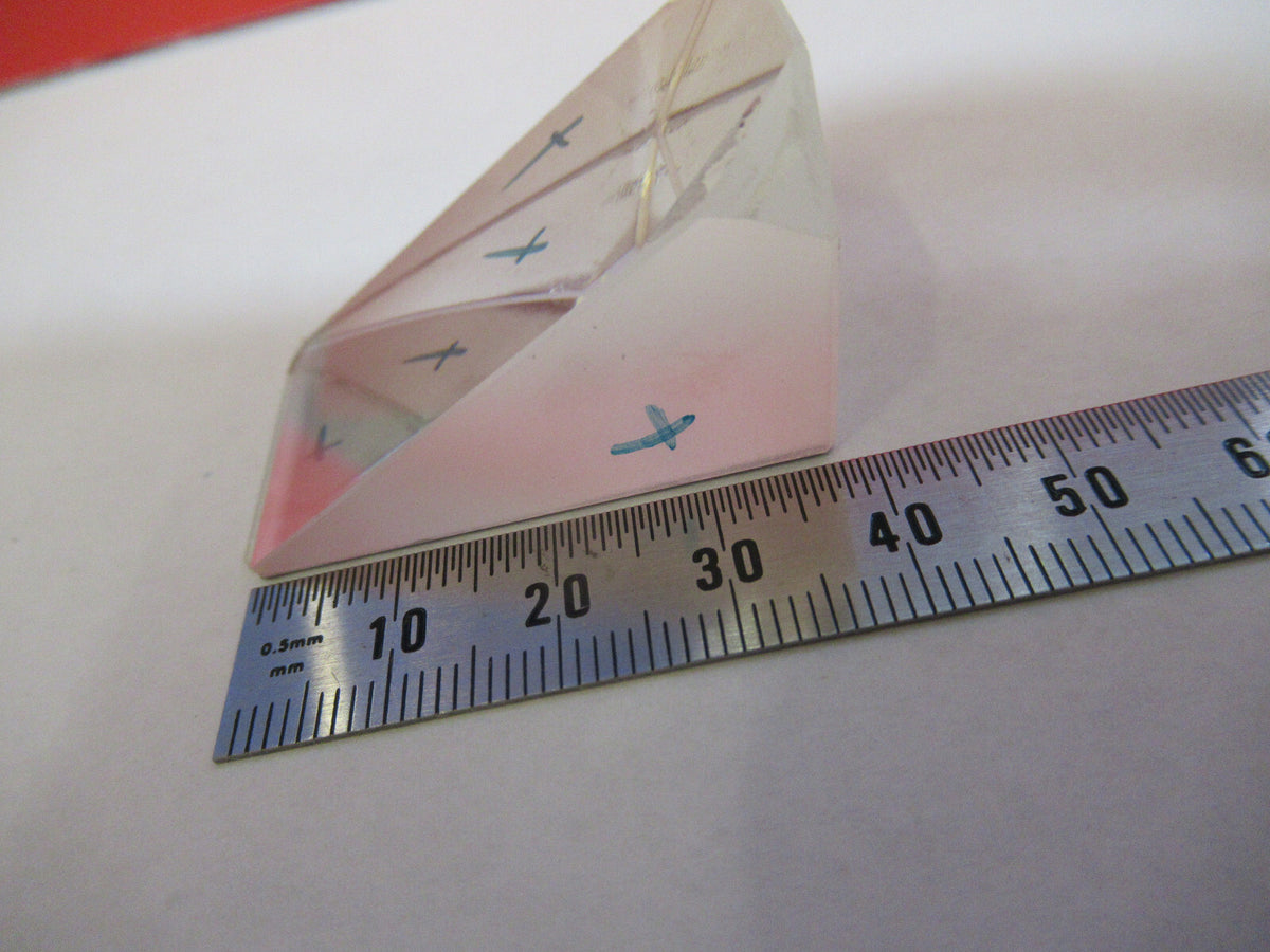 Optical glass prism microscope part optics