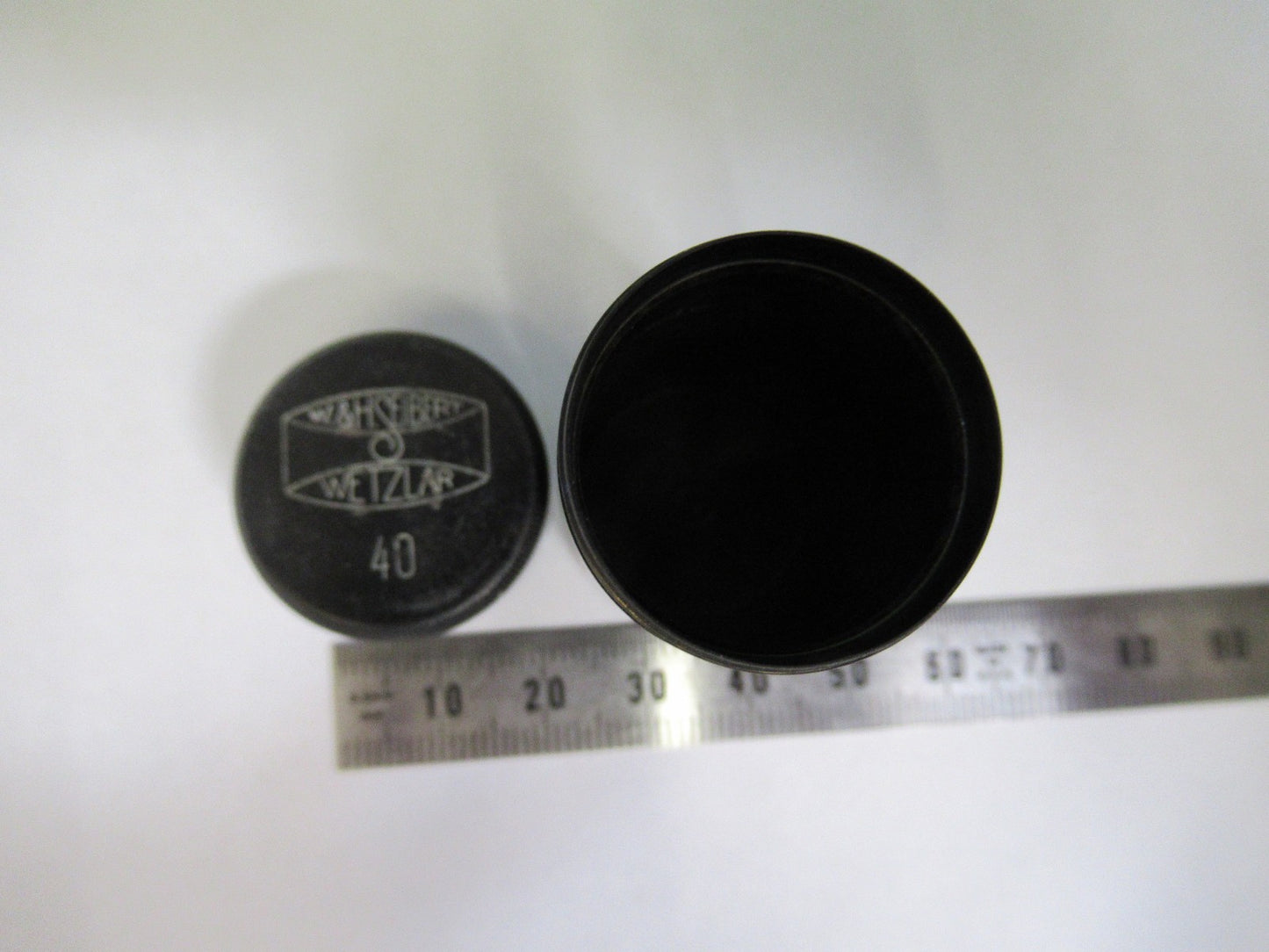 SEIBERT WETZLAR BRASS EMPTY CAN OBJECTIVE MICROSCOPE PART AS PICTURED U9-A-02
