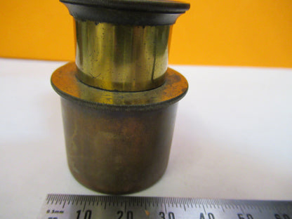 ANTIQUE BRASS OCULAR EYEPIECE BECK LONDON MICROSCOPE PART AS PICTURED Y2-A-69