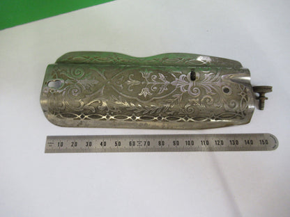 Front Engraved Panel Singer Sewing Machine Antique
